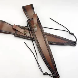 Funda de cuero para cuchillo de hoja fija con hebilla