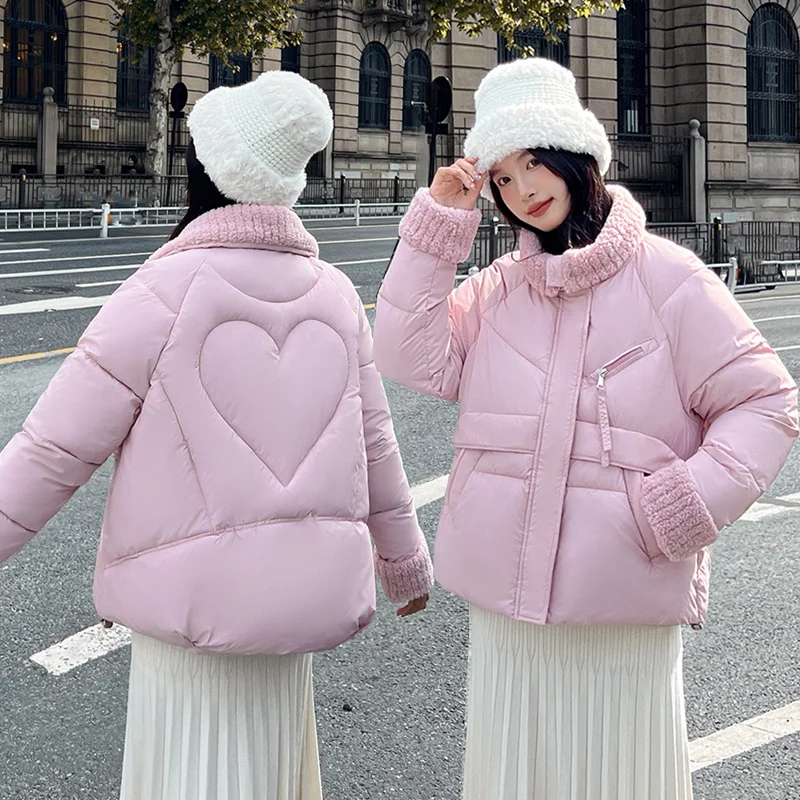 Ropa de algodón de pana para mujer, guantes de algodón para estudiantes, abrigo al aire libre, estilo urbano para adultos, Invierno