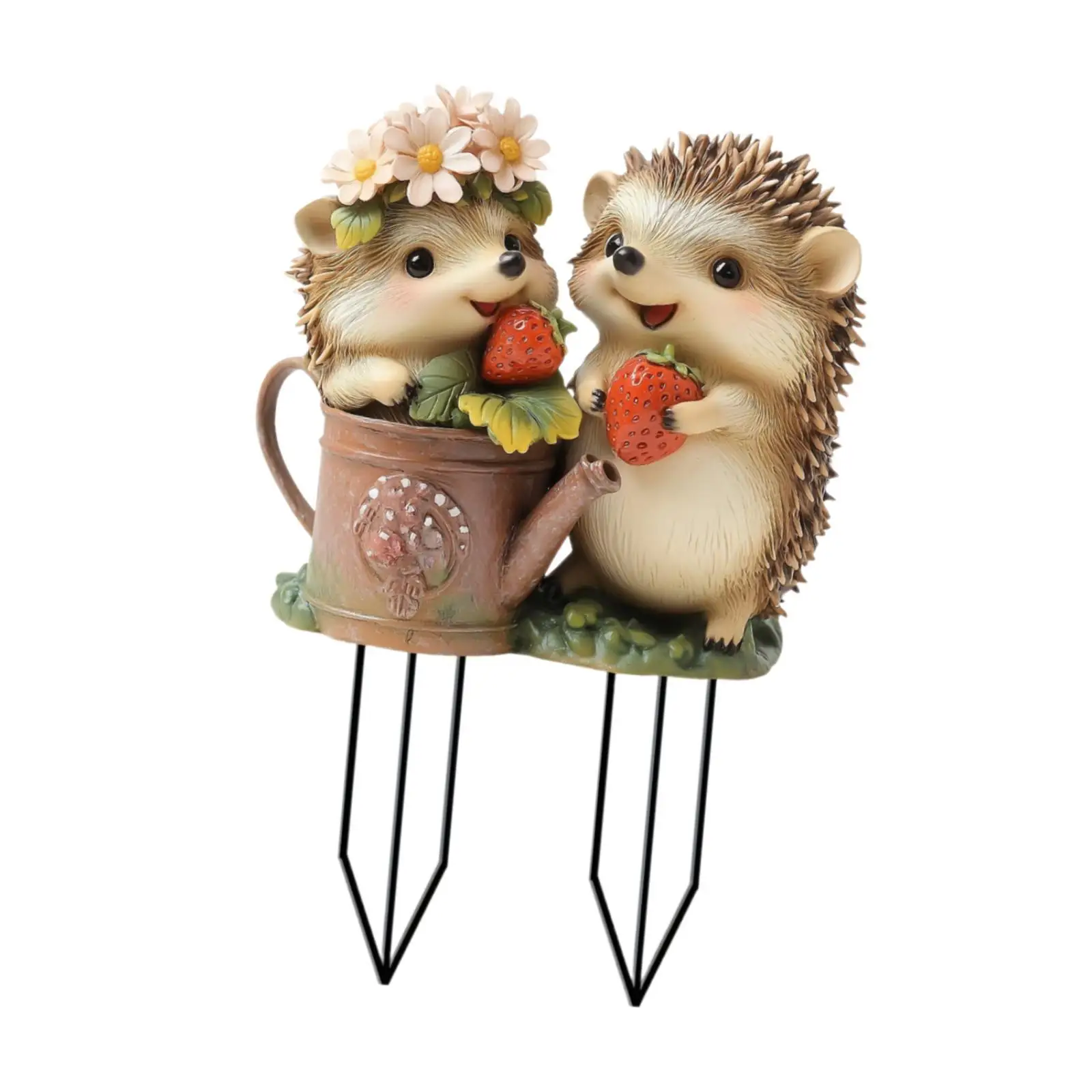 Garden Stake Flower Pots Decor Acrylic Hedgehog 2D Pathway Decor Decorative