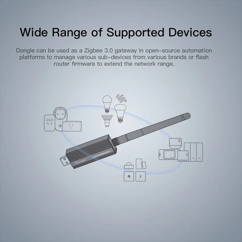 SONOFF ZB Dongle-E Zigbee 3.0 USB Dongle Plus Universal Zigbee Gateway Support via ZHA or Zigbee2MQTT Sonoff Smart Home Module