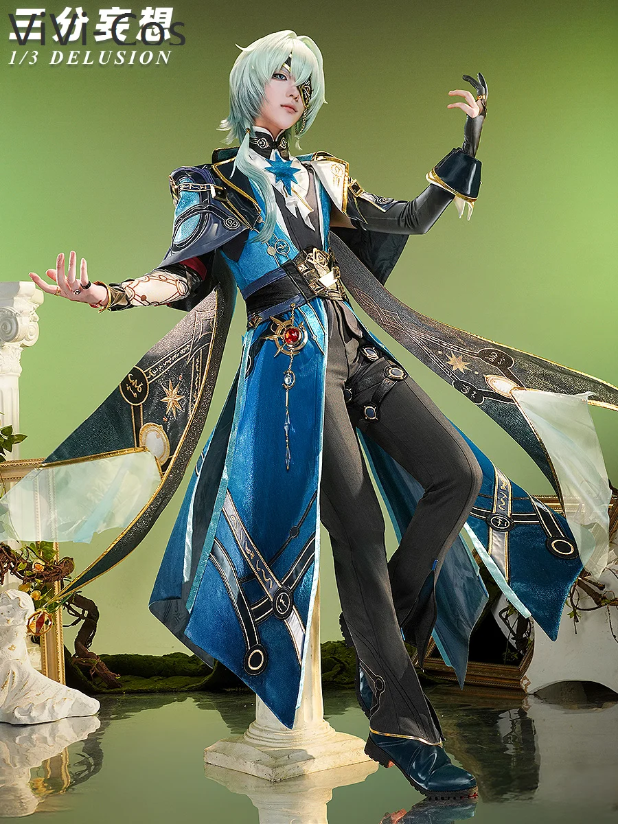 

ViVi-Cos Honkai: Star Rail Anaxagoras Game Suit Gorgeous Uniform Cosplay Costume Halloween Carnival Party Role Play Outfit Men