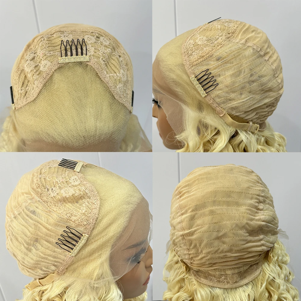 LearGDUOYI-Perruques synthétiques avant en dentelle pour femmes, perruque blonde, cheveux superposés, droite naturelle, fibre de degré de chaleur, perruque de cosplay naturelle