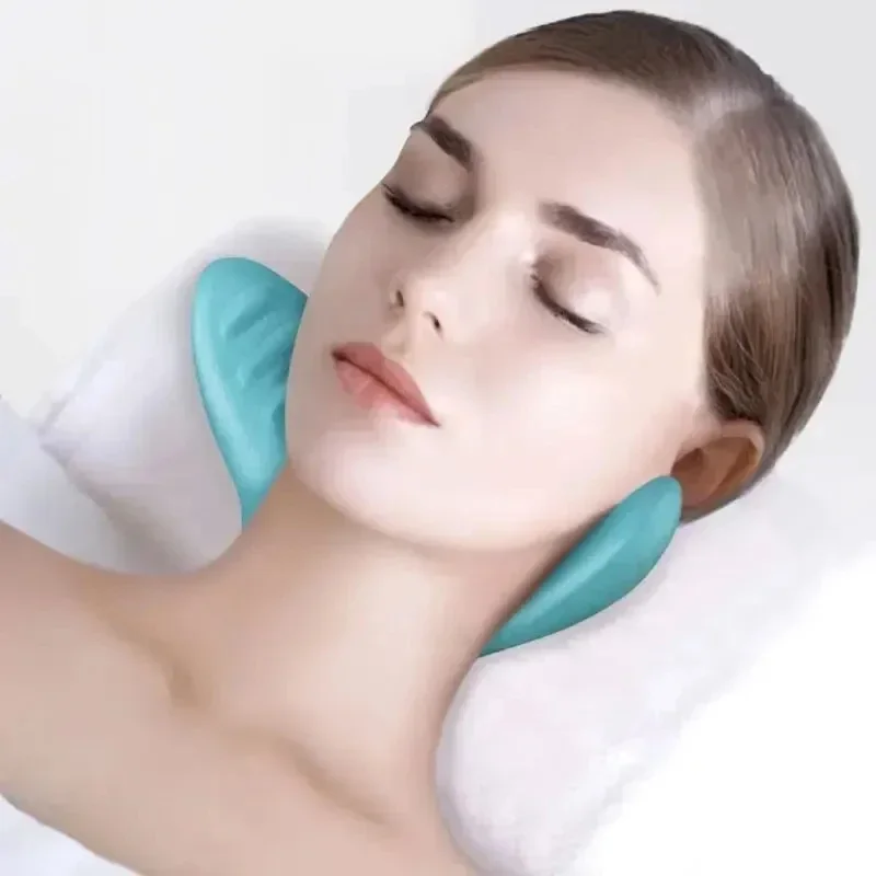 PC Pillow Cervical Traction Cervical Muscle Relaxer Massager Shoulder Neck Traction Correction for Relief Spine Alignment