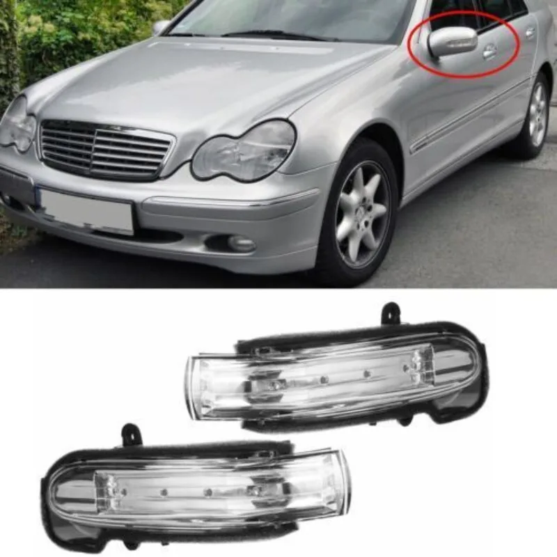 Auto LED Mirror Turn Signal Light For Mercedes-Benz C-Class W203 C230 C240 C32 2004 2005 2006 2007 2038201521 2038201621