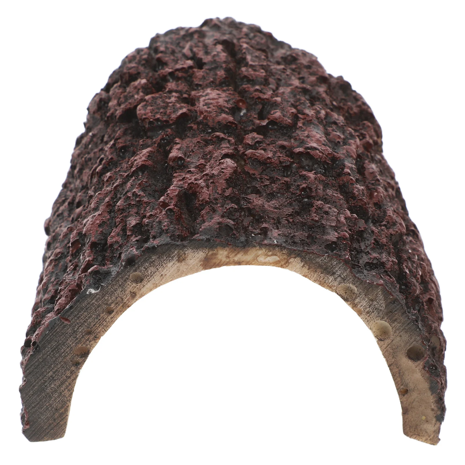 Revestimiento hueco de árbol oculto de cueva de reptil de resina realista para decoración de acuario de pecera de serpiente Gecko de dragón barbudo