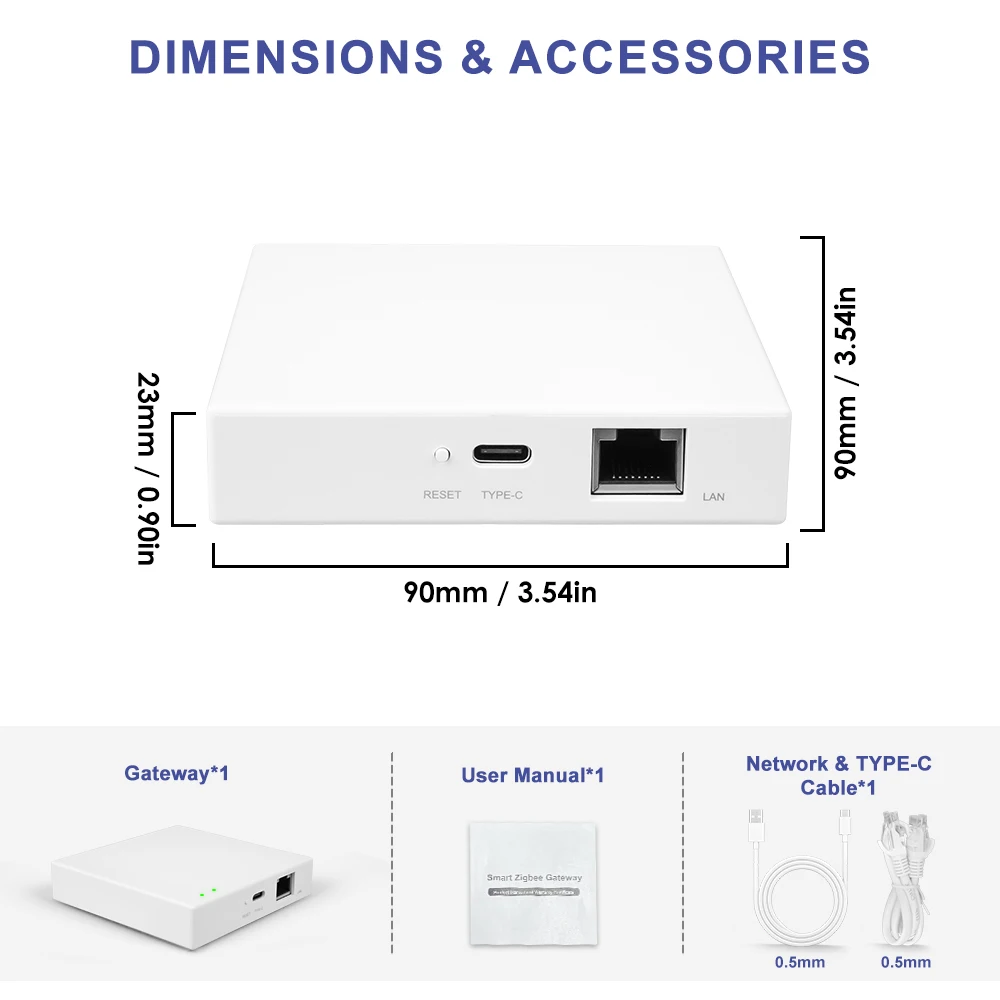 Tuya Zigbee Matter Kabelgebundenes Gateway Smart Hub Sprachsteuerung Smart Life Produkte Offline-Szenario-Ausführung Intelligentes Heimsystem