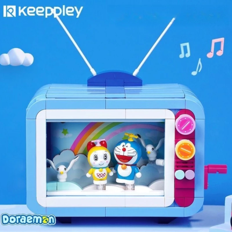 

Keeppley Doraemon TV Assembly Building Blocks with Music, Children's Toy Gift for Boys and Girls