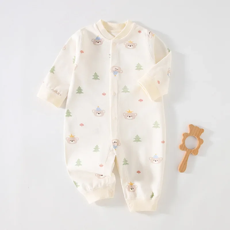 ملابس الطفل الوليد بذلة الفتيات الصبي الوليد طويلة الأكمام طفلة الربيع طفل المتسكعون الزي ارتداءها قطعة واحدة