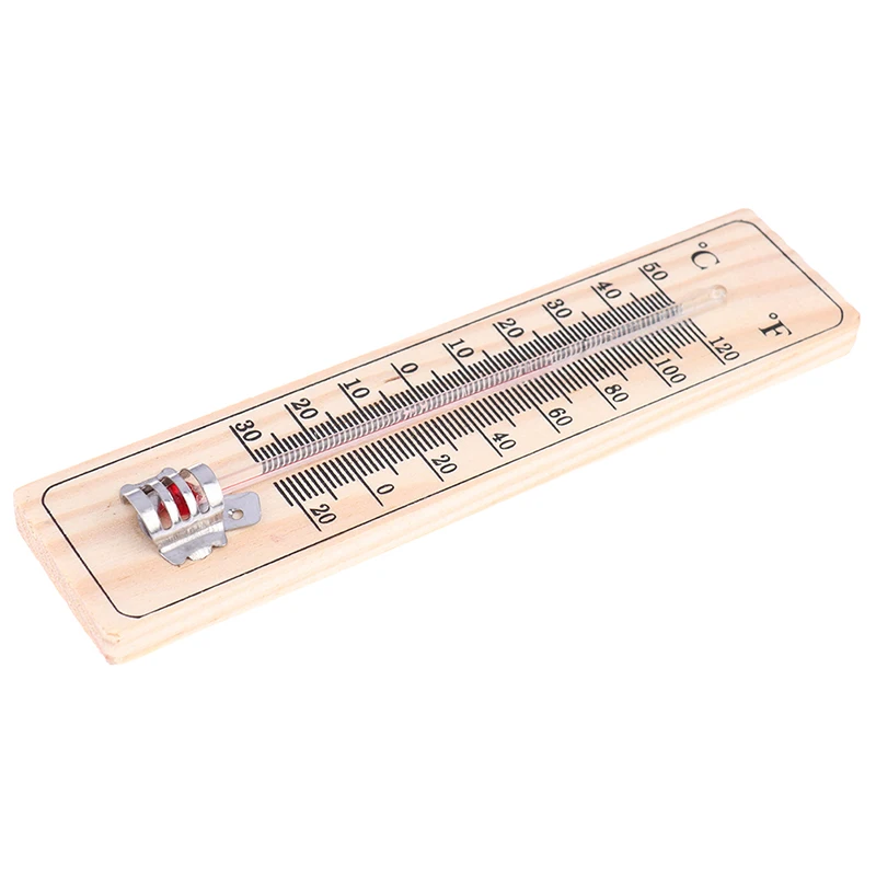 Wood Thermometers Practical Garden Office Garage Indoor Wall Temperature Logger Wall-mounted Direct Reading Type