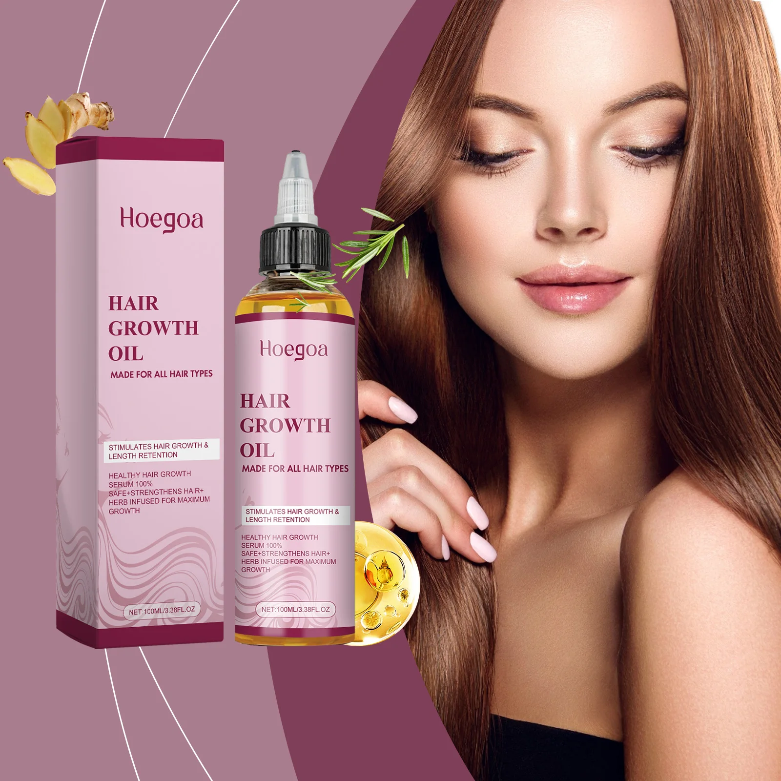 Hair Care Oil: Improves Dry & Frizzy Hair, Nourishes Hair, Smoothes Strands, Nourishes Scalp – Hair Nourishing Oil