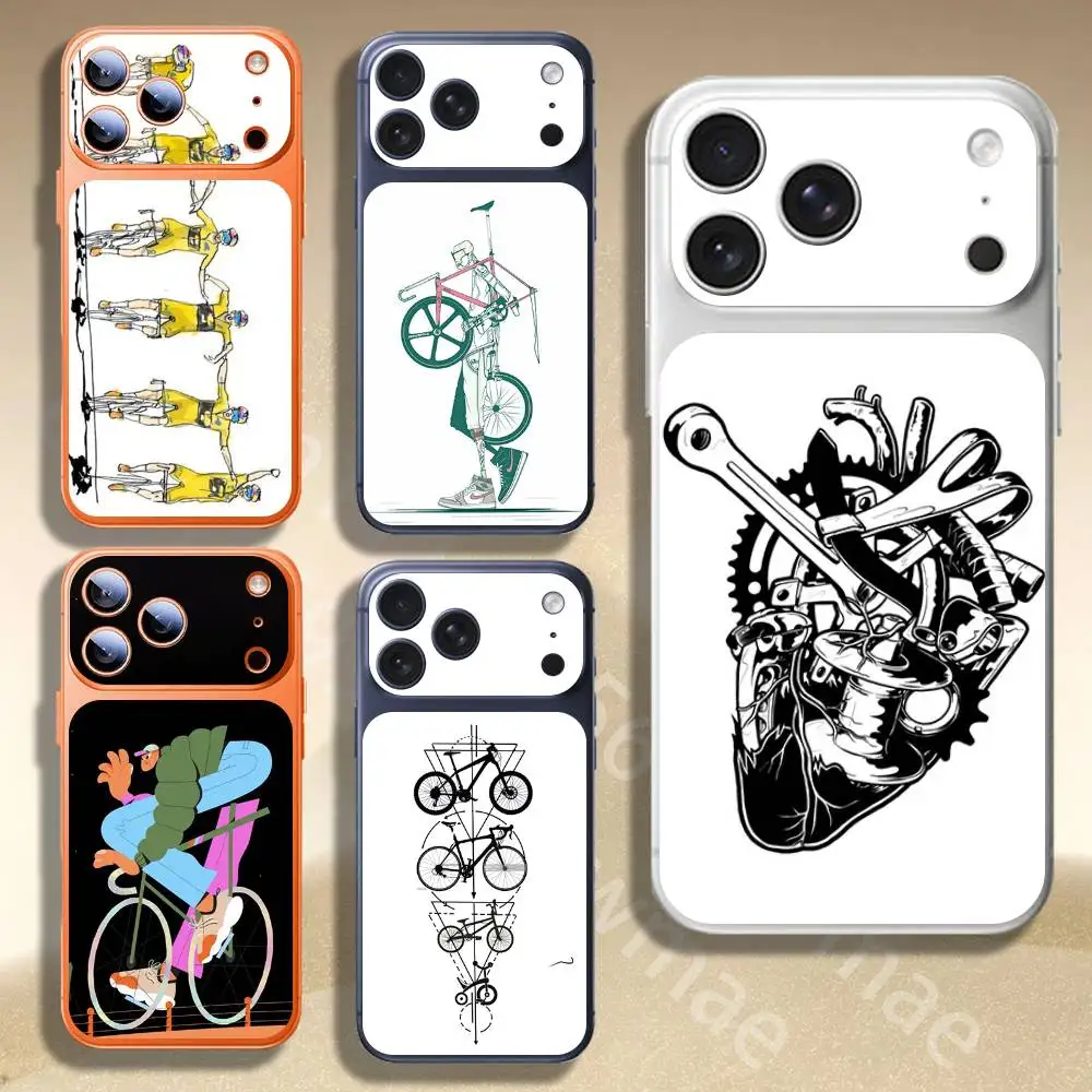 

T-Tour De France Bicycle Exercise For Apple iphone 17pro 17promax Back Cover Decal Wrap Skin Rear Protective Sticker Film