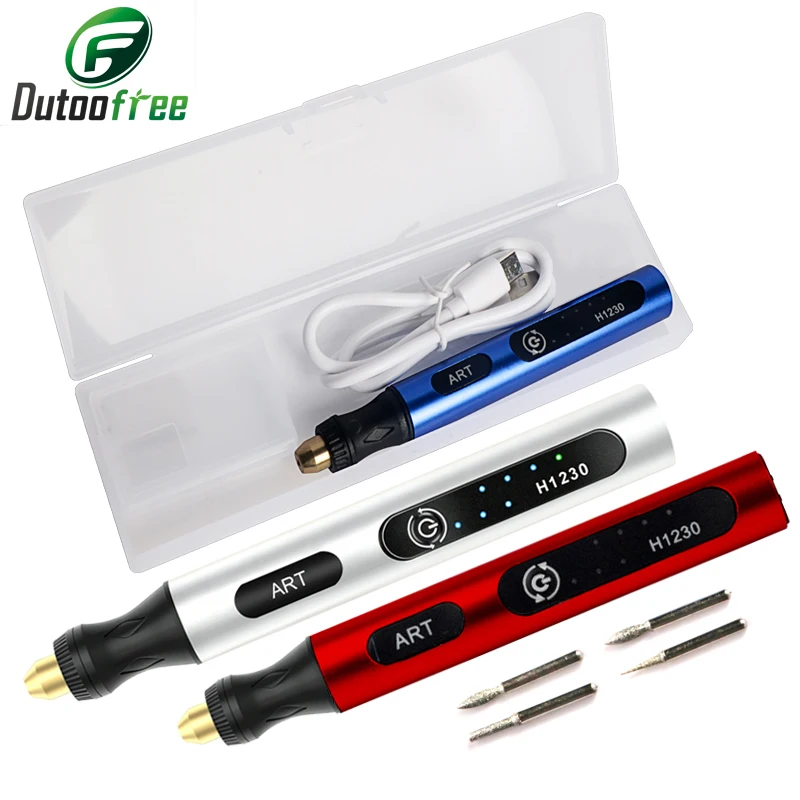 

Mini Wireless Drill USB Cordless Rotary Tool Kit Woodworking Engraving Pen DIY For Jewelry Metal Glass 3 Speed 4.2V