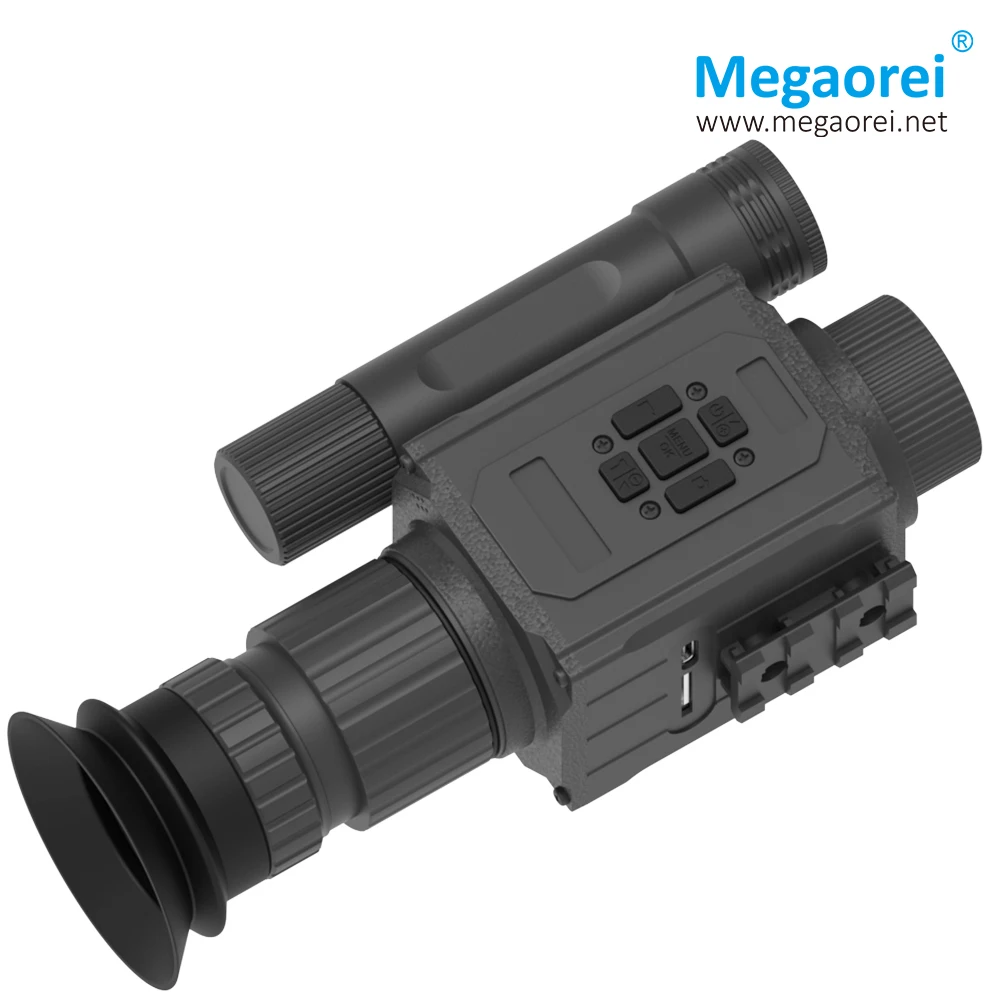 

Megaorei NK008 Telescope Sight Monocular Hunting Night Vision Scope Camera, 480NM 940NM IR Fill Light & 1.4inch Large Display