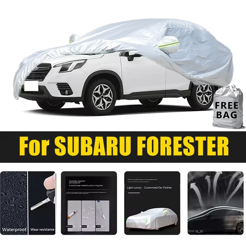 

For SUBARU FORESTER Car Cover Outdoor Protection Covers Snow Sunshade Waterproof Dustproof Exterior UV Car Accessories