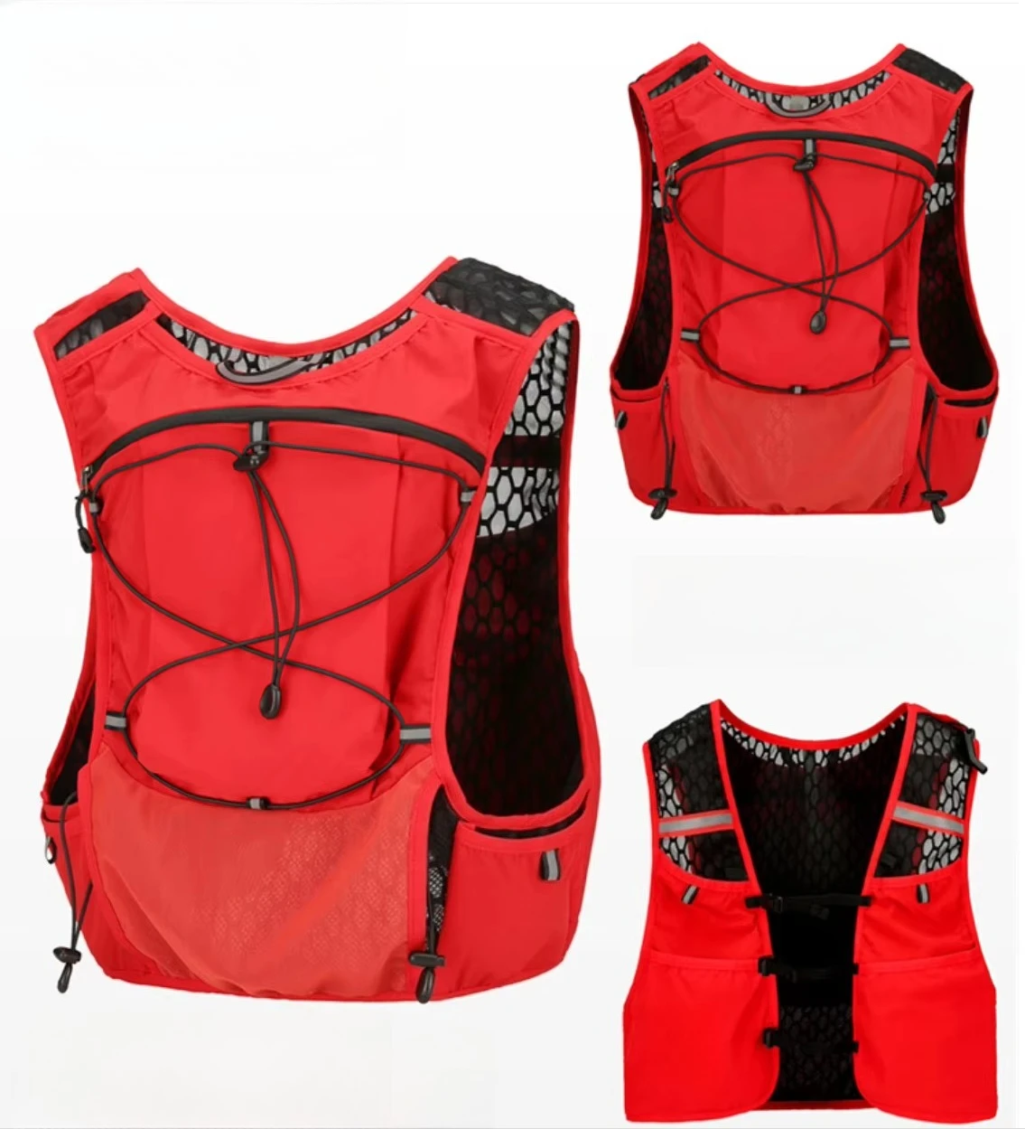 Running vest backpack, lightweight water bag vest backpack, polyester material