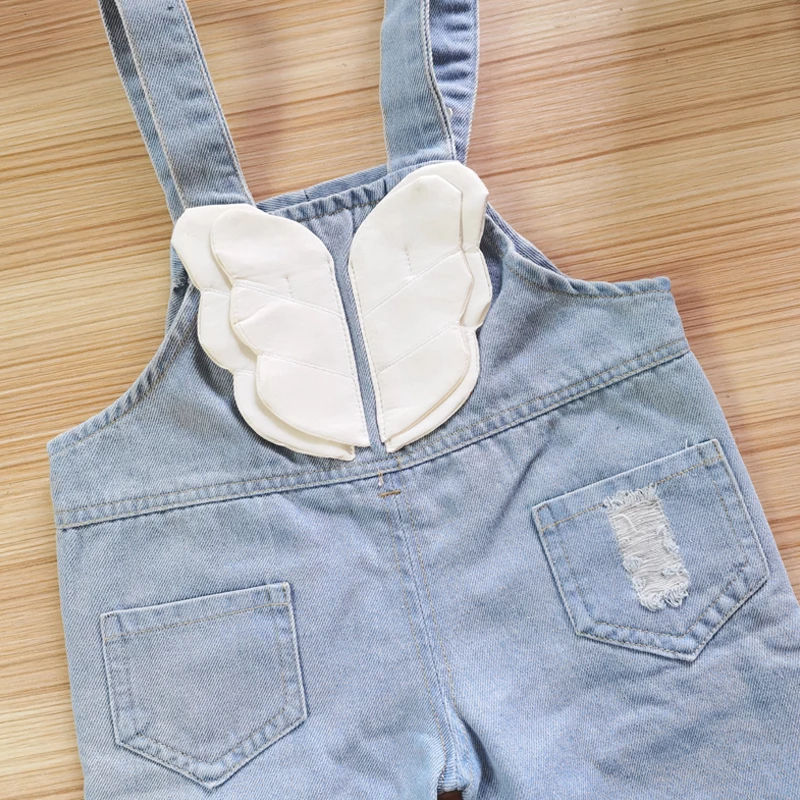 DIIMUU Kids Baby Boys Girls Clothes Jumpers Toddler Children Overalls Denim Suspender Pants Jumpsuit Trousers 1 2 3 4 Years