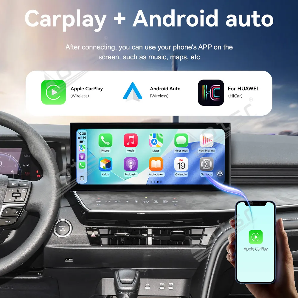 CarPlay 15.8’’ Android 15 For Toyota Camry 2024 Car accessories interior Carplay Car GPS Navigation HD Screen Multimedia Player