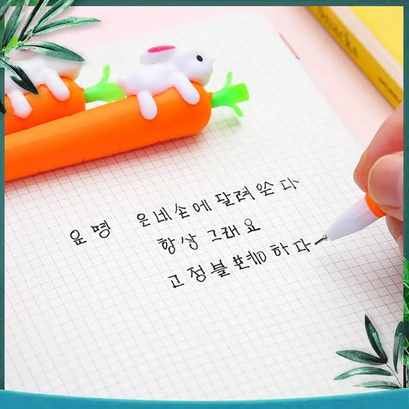 YSS-200X قلم حبر أرنب الجزرة ، هدية عيد الفصح حفلة عيد الفصح الديكور قلم حبر جاف لهدايا اللوازم المدرسية المكتبية #5