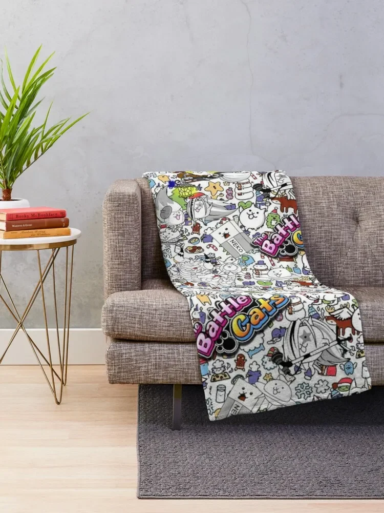 Battle Cats Throw Blanket Retros Blankets For Sofas Tourist Blankets