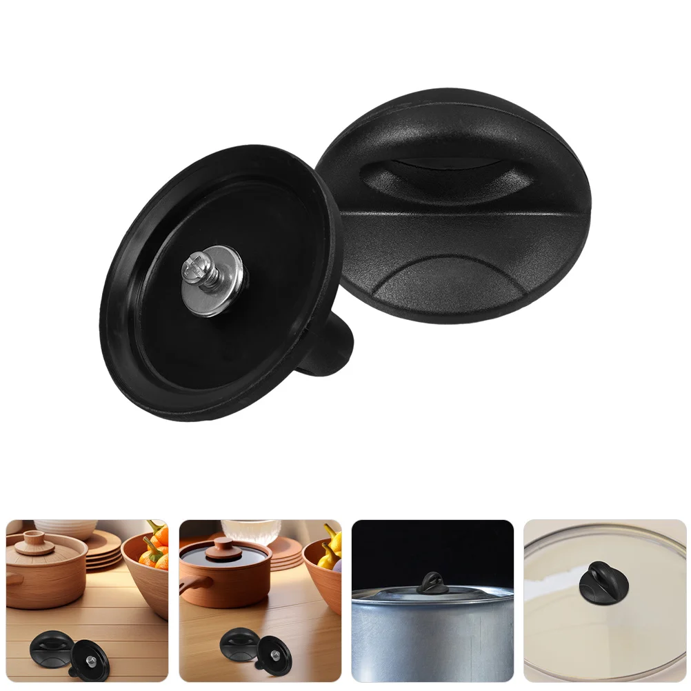 

2Pcs Universal Pot Lid Knobs Heat Resistant Replacement Pan Lid Handles Anti-Scald Grip for Pots Pans Teapots Sturdy Cookware
