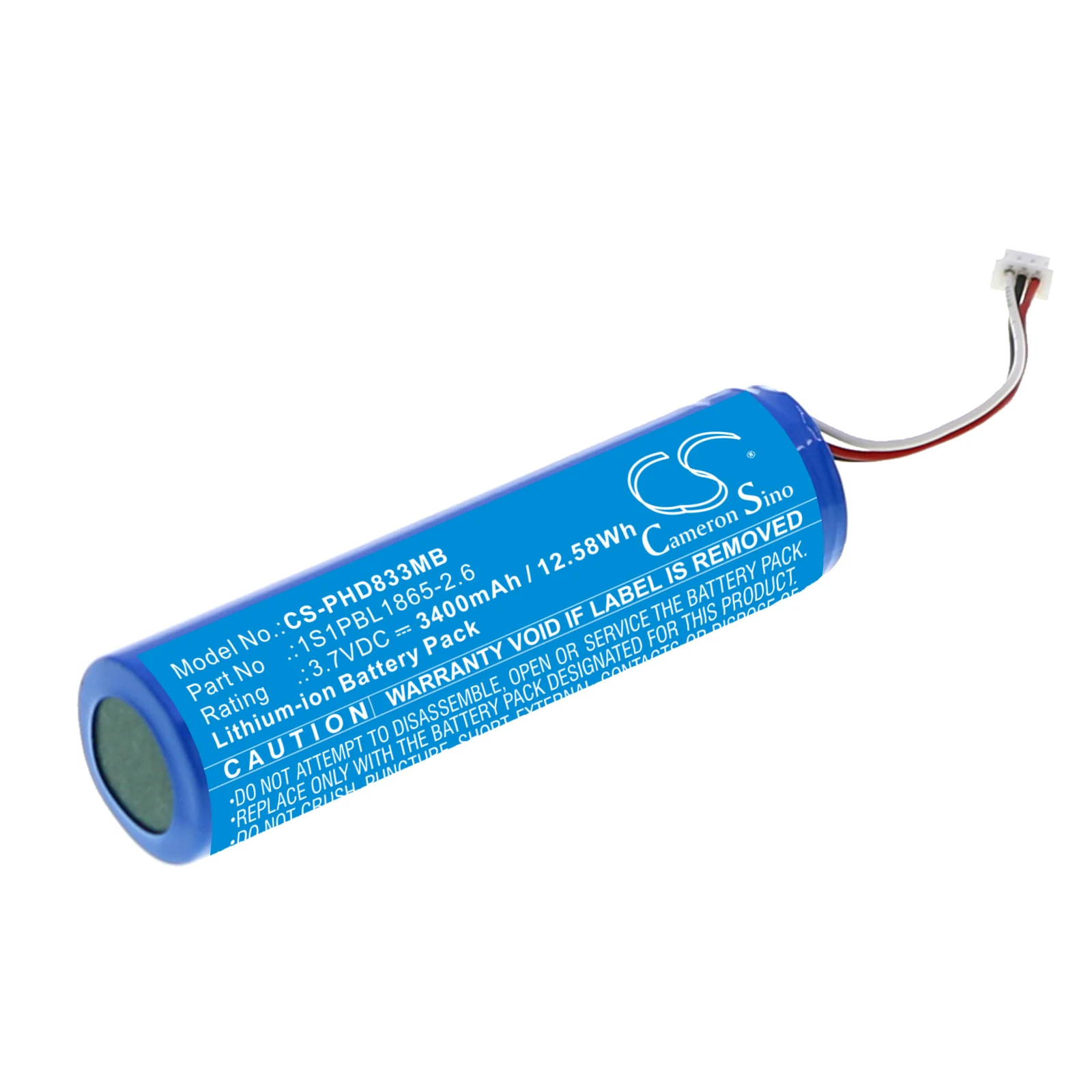 

Li-ion BabyPhone Battery for Philips,3.7V,3400mAh,Avent SCD833,Avent SCD833/26,1S1PBL1865-2.6