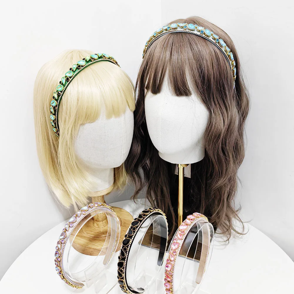 The Court's Dazzling Headband For The Ball Eegant And Beautiful Hair Band New Fluorescent Color Beads Headband 461