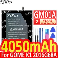 KiKiss Mobile Phone Battery GM01A 4050mAh For GOME K1 2016G68A Batteria + Free Tools