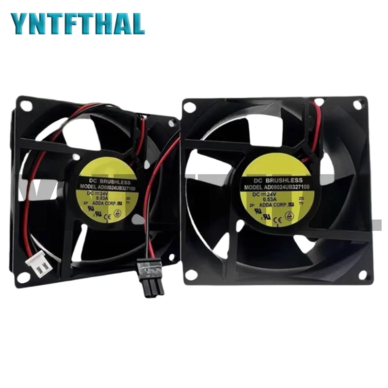 

Новый охлаждающий вентилятор AD08024UB327100 8032 8CM 24V 0.53A