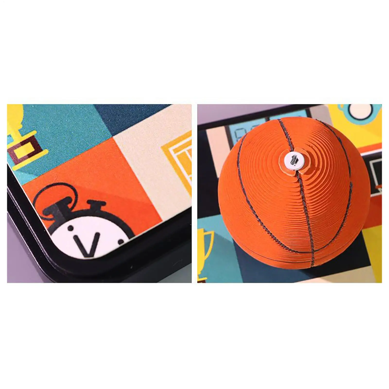 Tear Away Calendar Basketball Tear-Away Sculpted Calendar Board Schedule Planner For Holiday Kids Family Christmas Office Fridge