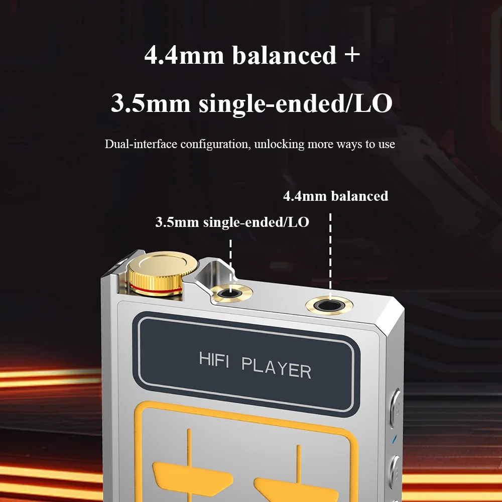 Portable Lossless Music Player MP3 Dual ESS9018K2M DAC Bluetooth 5.1 DSD256  32BIT 384KHz Decoding HIFI Portable Music Player