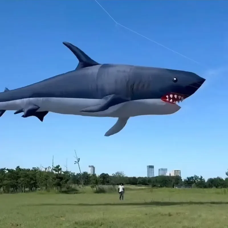 Soft Shark Kite 18 Meters Nylon Umbrella Cloth Tool Parts Cannot Be Flown Alone Kite Part