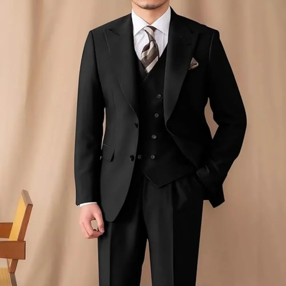 

Wedding suit men classical Men's Business suit 3 pieces New Formal Korean Slims Suit Dress Suit Tuxedo Groom Suit