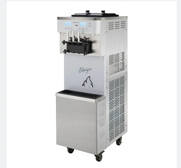Floor Stand Soft Ice Cream Machine Three Flavor Soft Serve Machine Ice Cream Maker Machine
