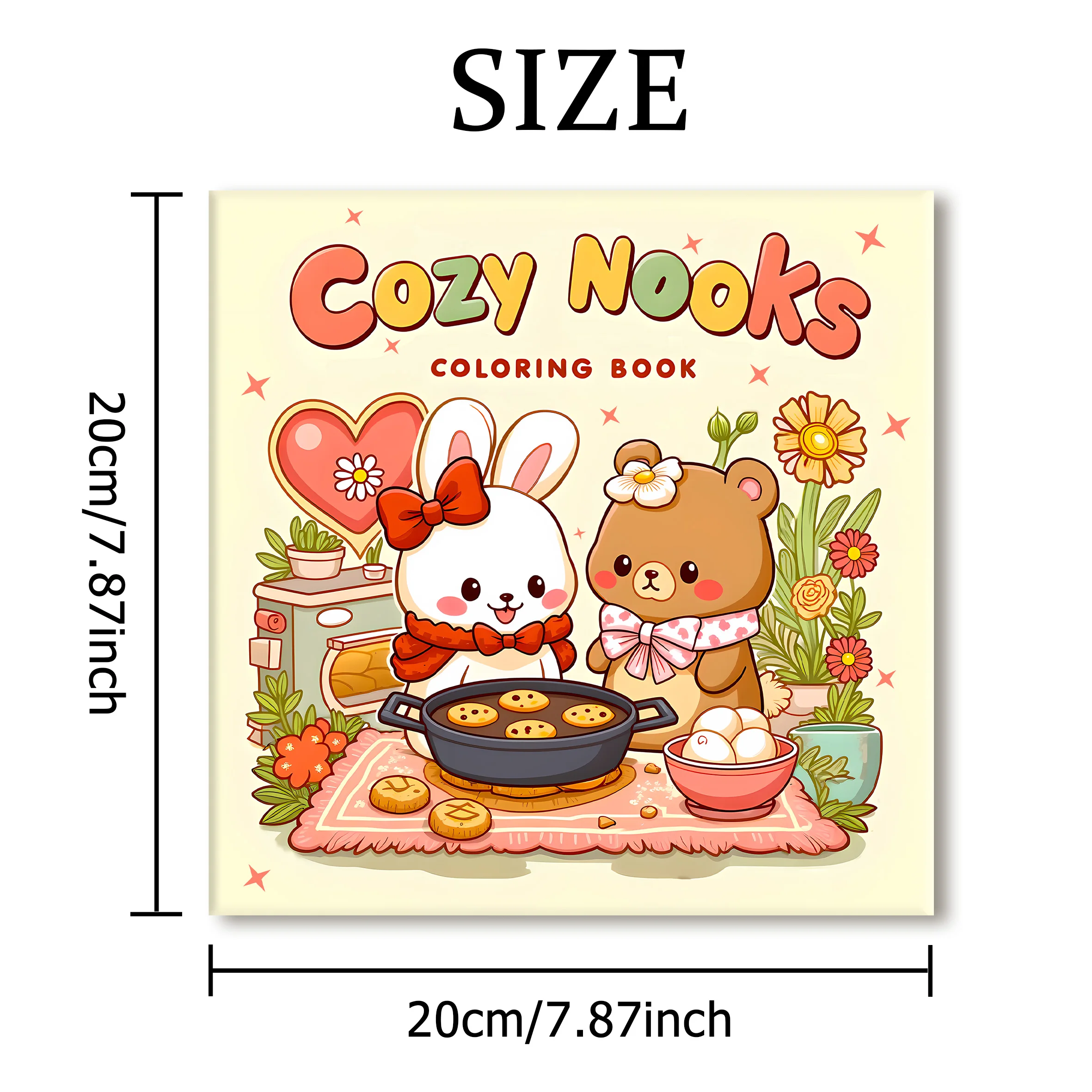 COZY NOOKS: Coloring Book for Adults Featuring Cute Cozy Daily Activities for Relaxation (Cozy Spaces Coloring)