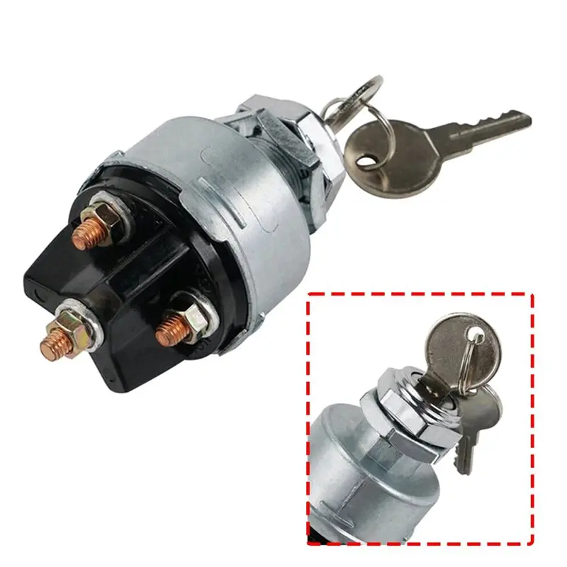 Must Have Universal 12V Auto Ignition Starter Switch 4 Position 2 Keys On Off For Car Boat For Tractor Tuning Truck Tool view 6