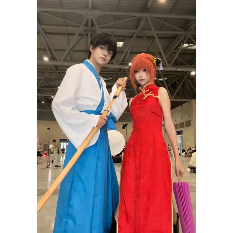 أزياء أنيمي شيمورا شينباتشي التأثيرية جينتاما التأثيرية على الطراز الياباني بدلات نظارات شينباتشي كرنفال الهالوين كوس للرجال البالغين #2