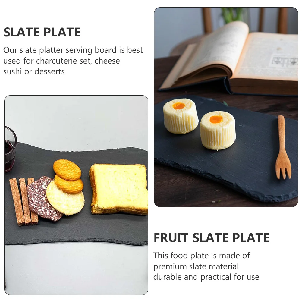 

1Pcs Kidney Shape Food Plate Premium Natural Stone Practical Serving Storage Tray for Steak Dessert Fruit Cheese Sushi