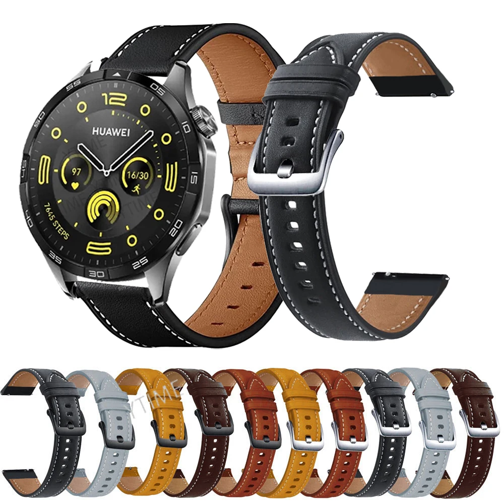 22mm strap For Huawei GT 2 3 4 46mm WristStrap For Huawei Watch 4 3 GT4 GT2 Pro GT2e Magic2 /GT3 Pro 46mmBracelet Leather Band