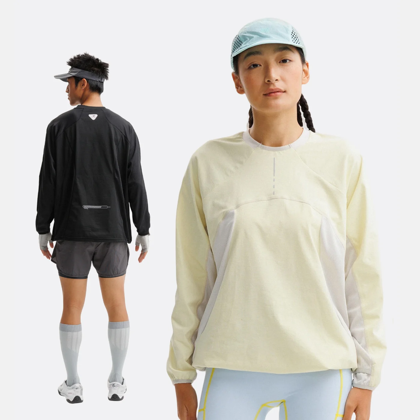 Unisex Quick Dry Long Sleeve T Shirt Loose Casual Outdoor Sport Tops Men Women Couple Streetwear Running Cycling Fitness Tees