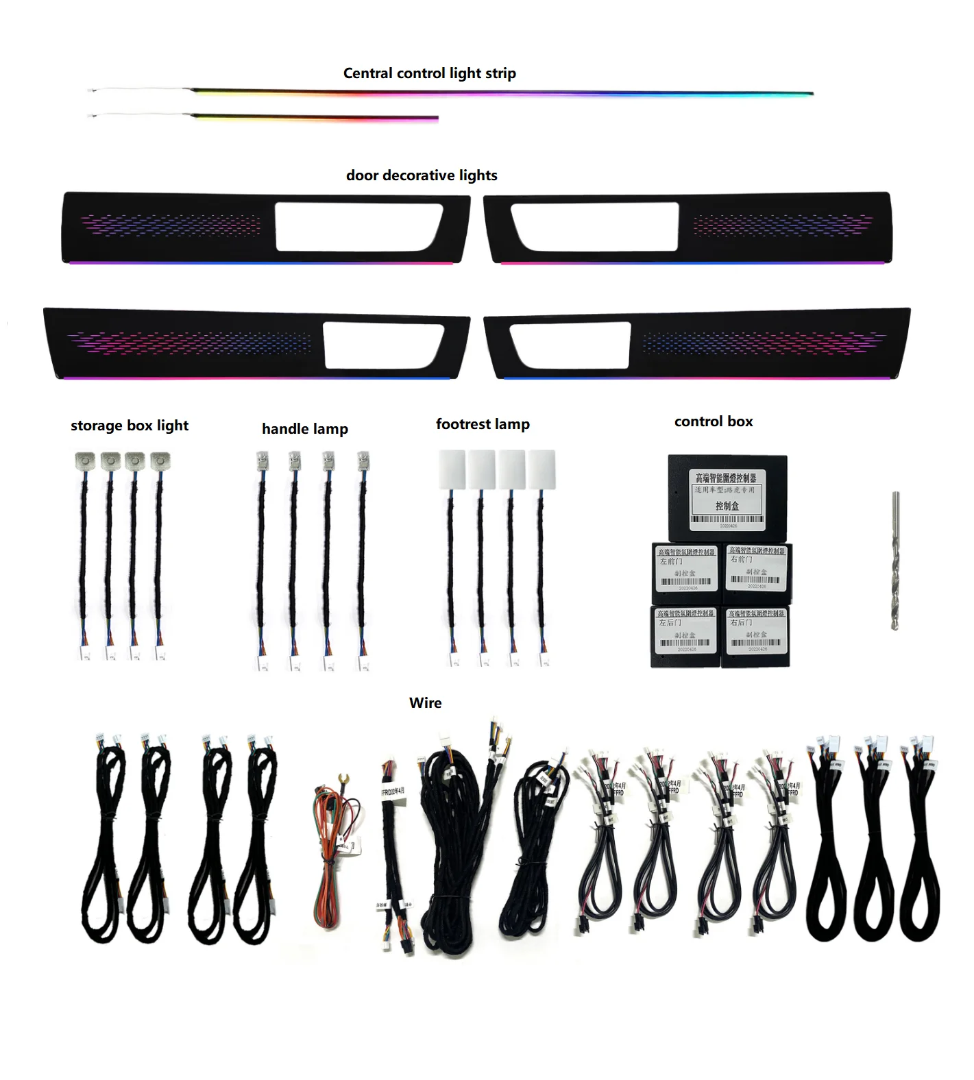 

Car Starry Sky Slide Ambient Lighting Decoration Is Suitable for Land Rover Discovery 4 2010-2016 Car LED Ambient Lighting