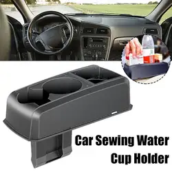 Universal Car Armrest Storage Box With Cup Holder Center Console Organizer Tissue Holder With Dual USB For Car Truck Off-Ro Y5S0