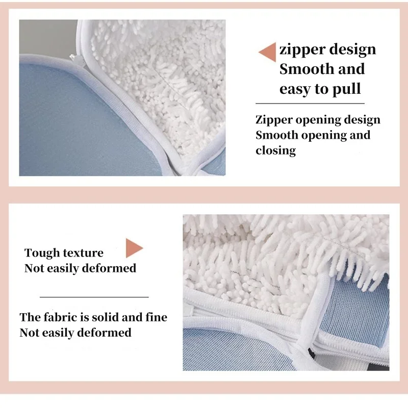 Shoes Washing Bags Durable Sneaker Mesh Washing Bag Shoe Cleaning Laundry Bag Gray with Strong Zipper Laundry Shoe Washing Bag 3