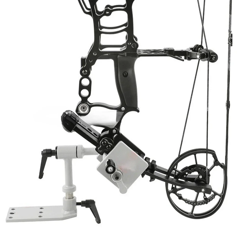 ACCMOS Bow Vise Archery Compound Bow Tuning Vise Adjustable Steel Bow Repair Maintenance Tool Stand Holder for Hunting Target