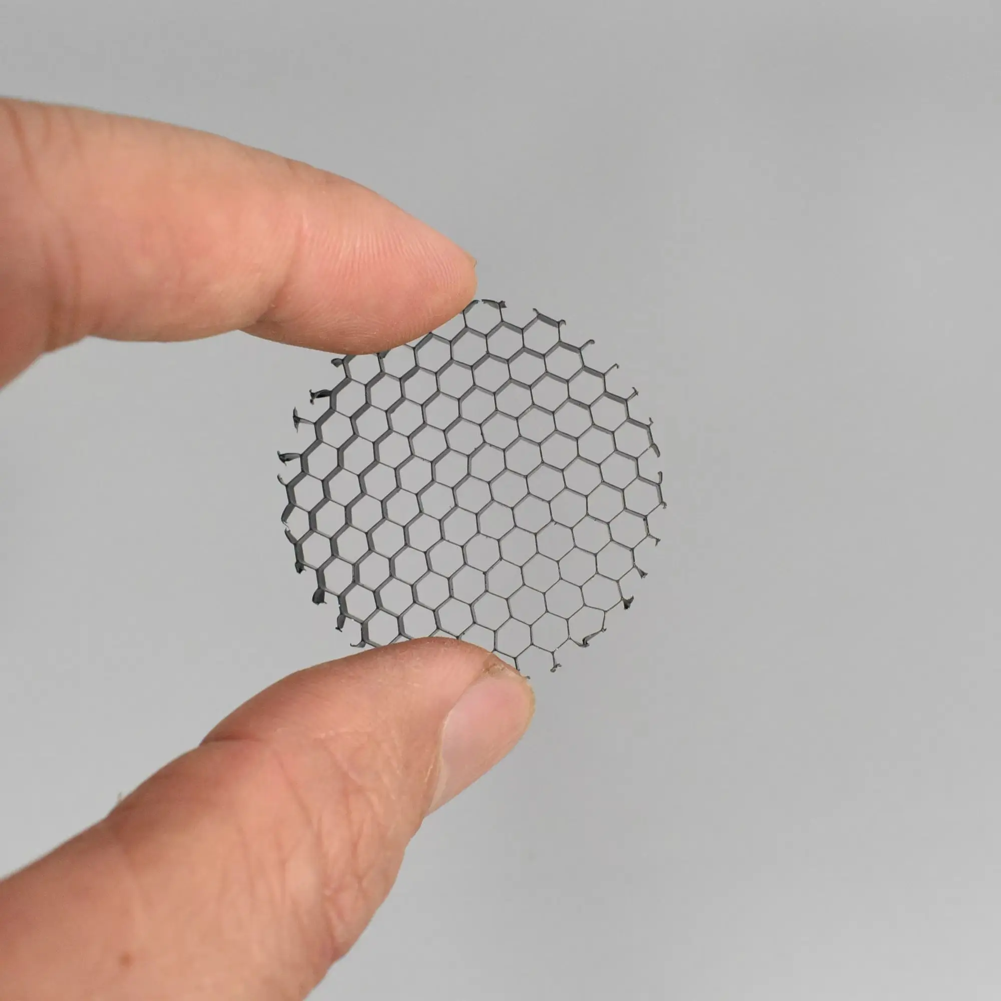 Small Anti-glare Honeycomb Grid Spotlight Filter 3mm THK Soft Light Round Aluminum  Cover
