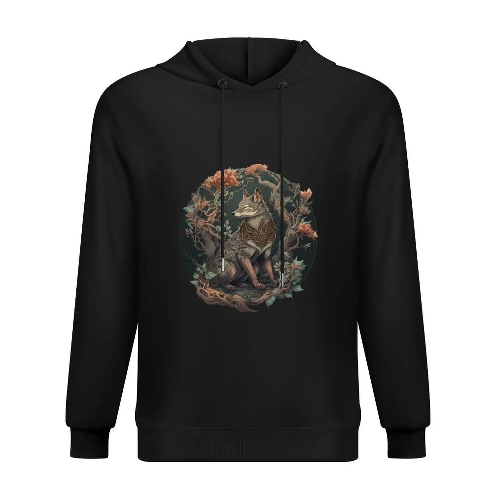 

mythological wolf Hoodie hooded shirt korean clothes korean autumn clothes men's sweat-shirt set hoodie men