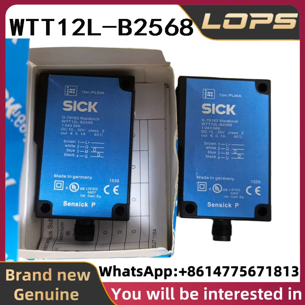WTT12L-B2568 Brand new original SICK Laser sensor order number 1043566,  welcome to consult
