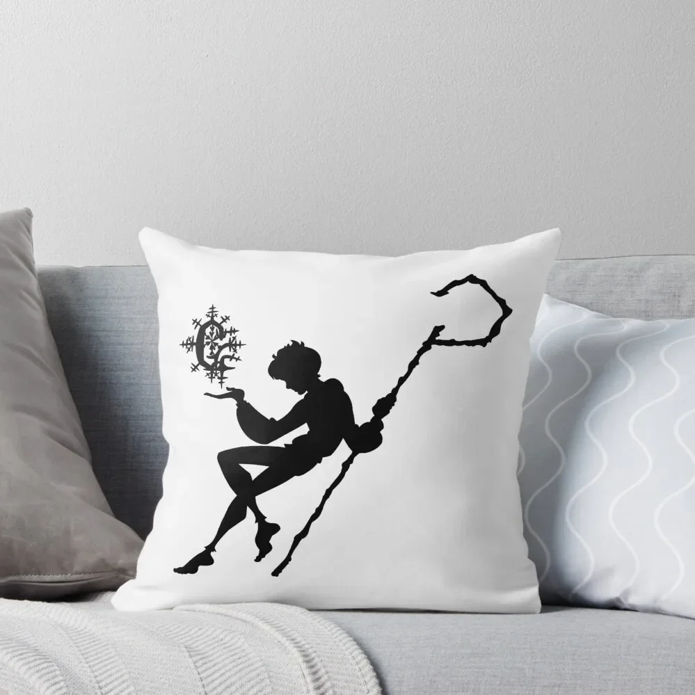 

Rise of the Guardians - Jack Frost Snowflake Sillouette Throw Pillow Embroidered Cushion Cover Sofas Covers pillow