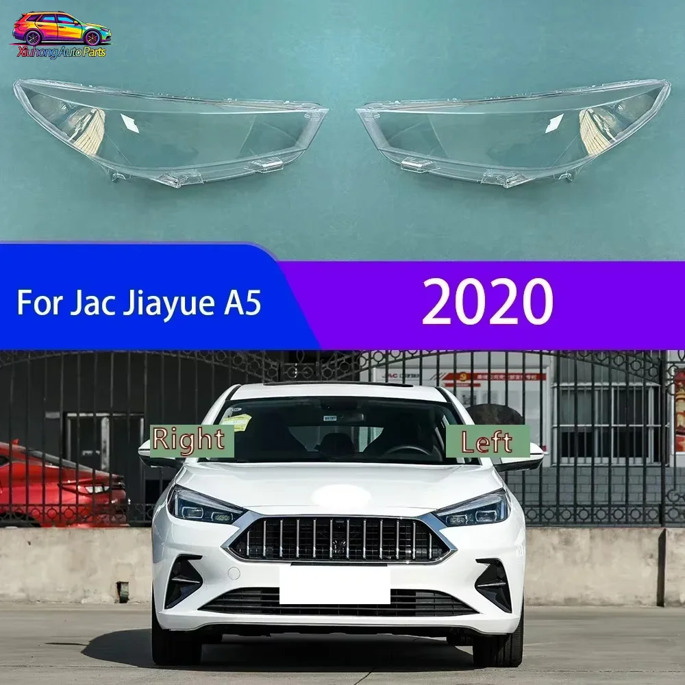 For Jac Jiayue A5 2020 Car Headlight Cover Transparent Clear Lampshade Lamp Case Lens Shell Auto Front Replacement Light Caps
