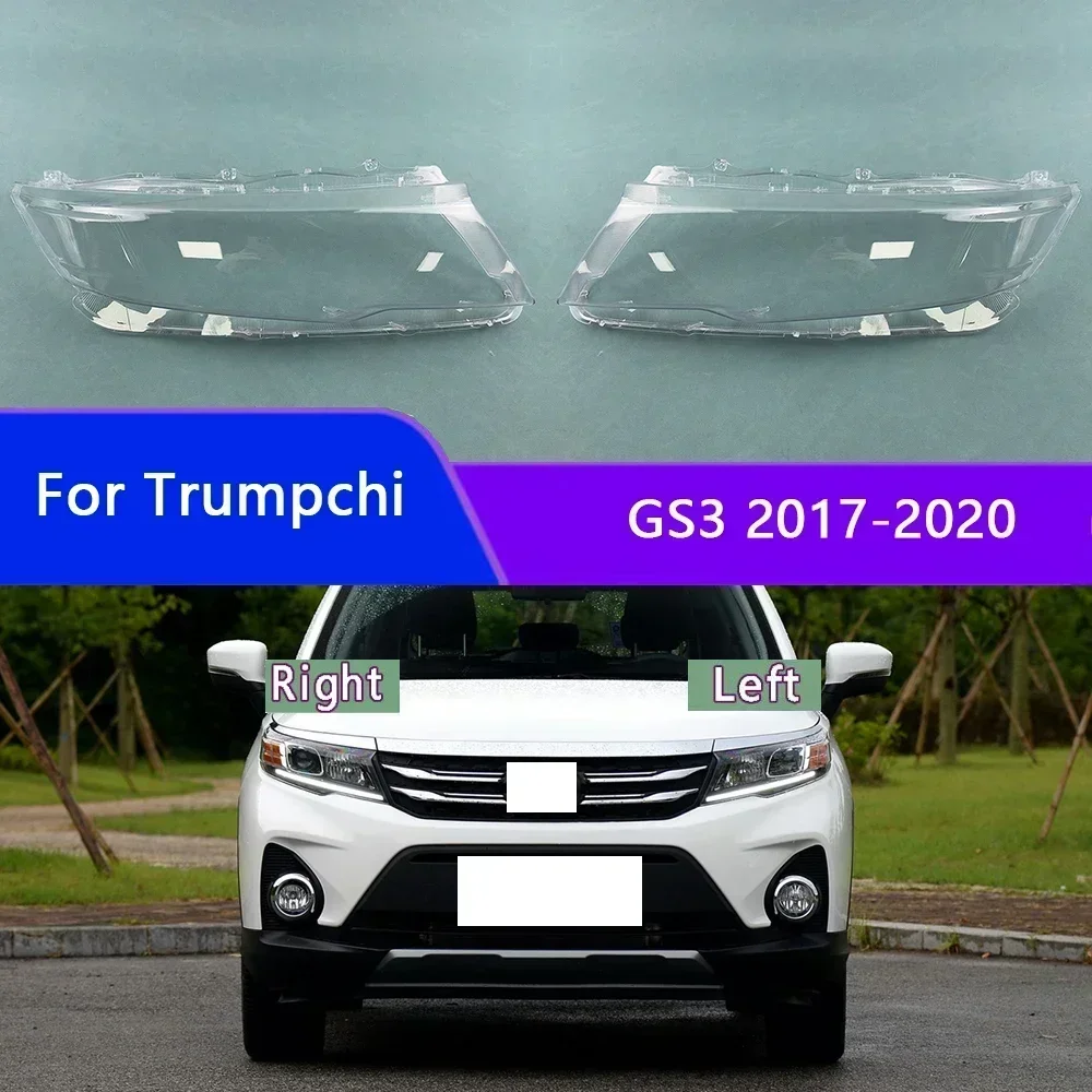 

For Trumpchi GS3 2017-2020 Headlight Cover Transparent Lampshade Headlamp Shell Plexiglass Replace Original Lens