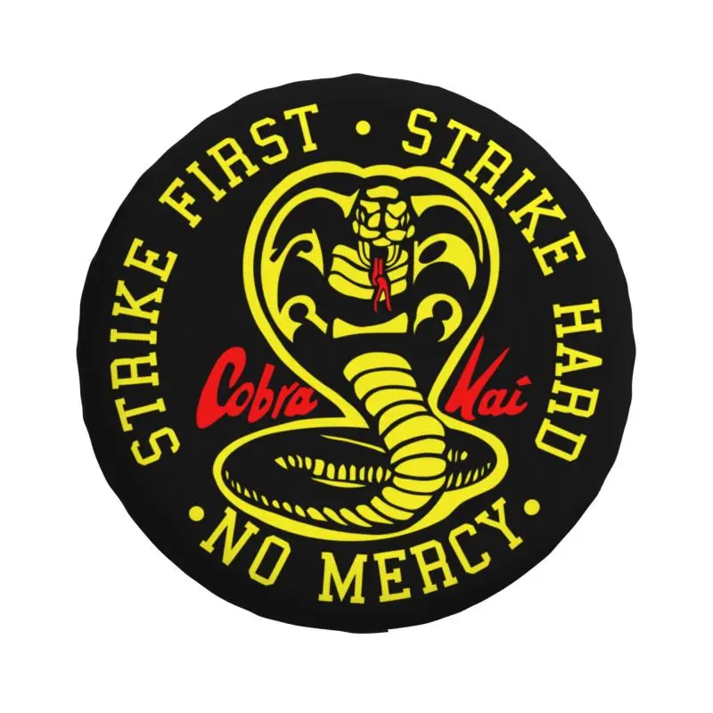 Custom Cobra Kai The Karate Kid Spare Tire Cover for Jeep Toyota Mitsubishi 4WD 4x4 Trailer Car Wheel Protector